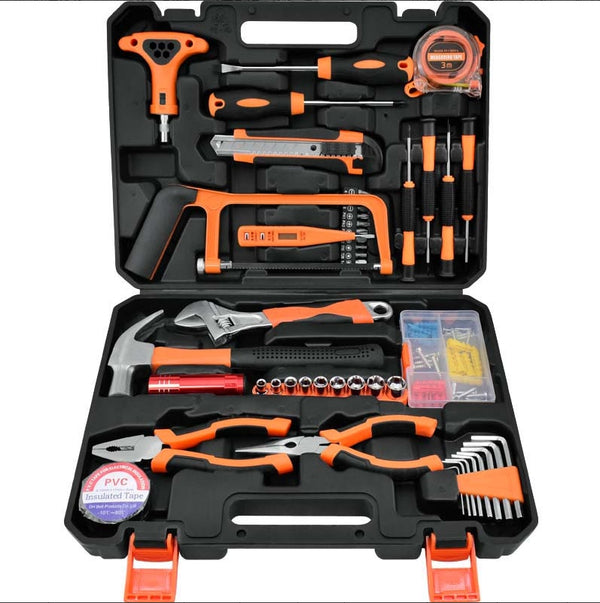 169-Piece Home Tool Set with Portable Case, Durable Steel Hand Tools for DIY, Repairs, and Maintenance