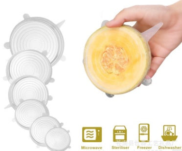 6-Piece Stretch Silicone Cover Set