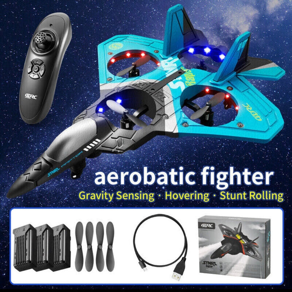4DRC V17 Remote Control Fighter Jet Drone with 360° Flips & Stunts