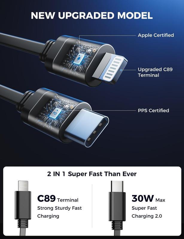 Retractable car charger, all-in-one car phone charger 100W, retractable cable and USB car charger, compatible with iPhone