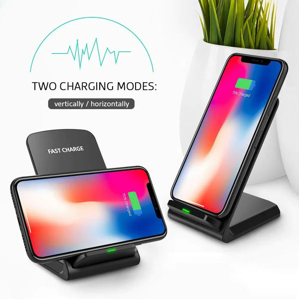 Qi Wireless Fast Charger & Charging Pad Stand